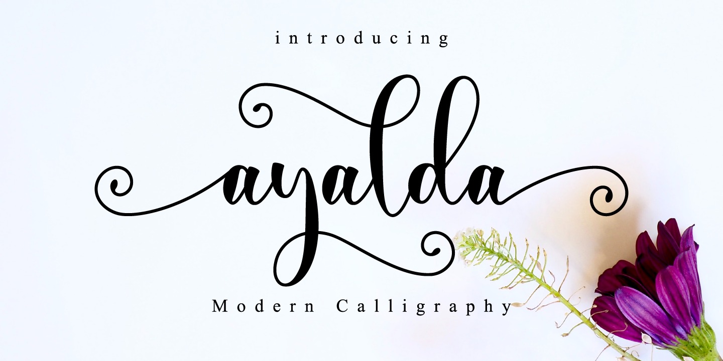Пример шрифта Ayalda #1
